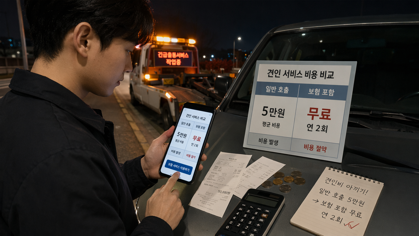 긴급 견인 서비스 활용 초보자 자동차보험 꿀팁