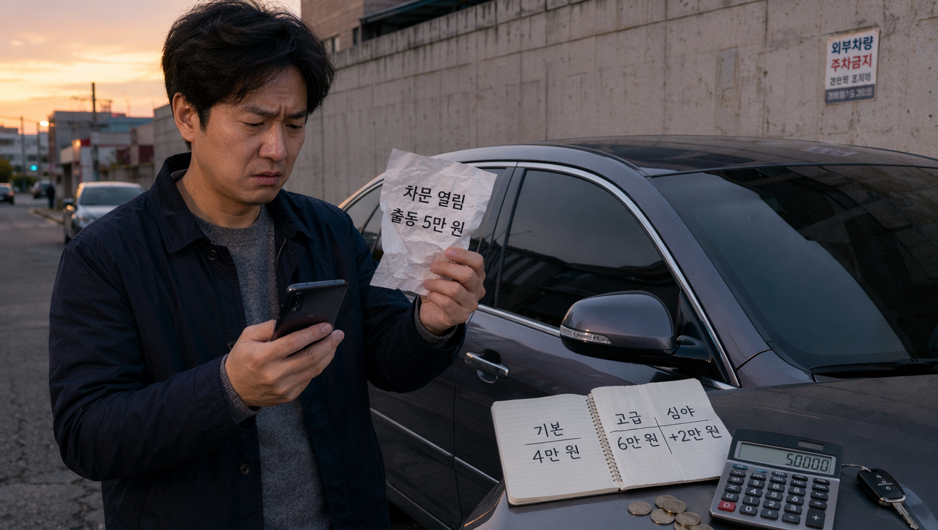 차문 열림 출동 이용 전 꼭 알아야 할 점