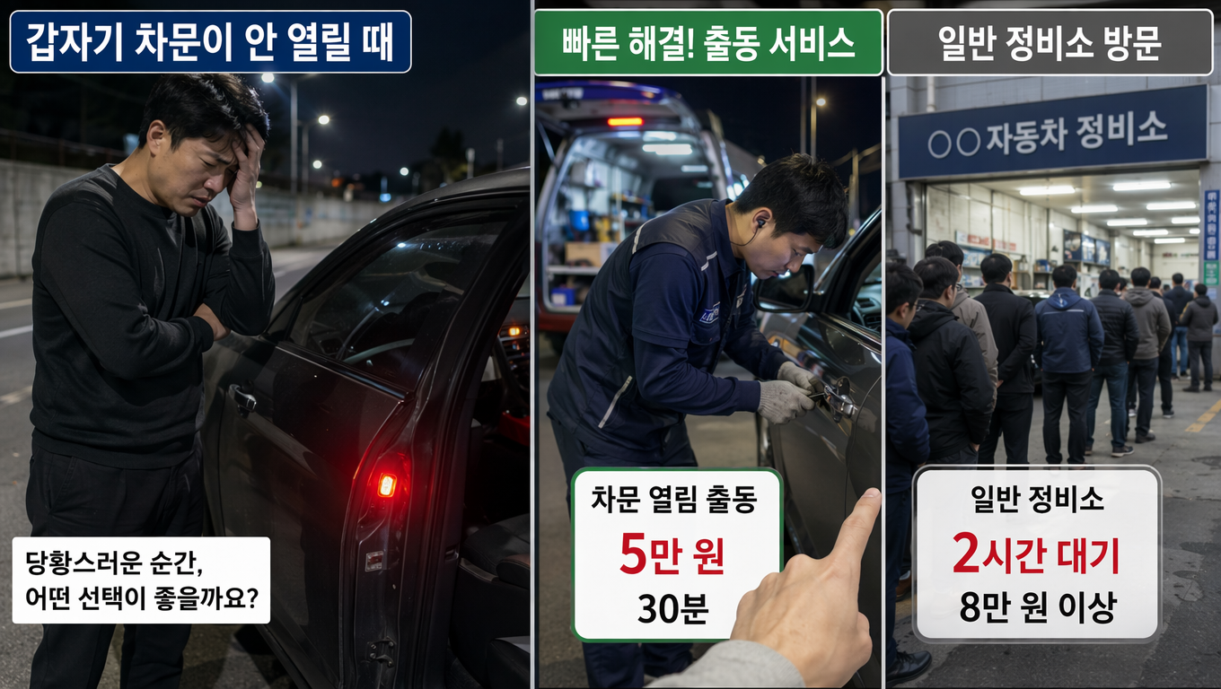 차문 열림 출동 서비스 이용 가이드