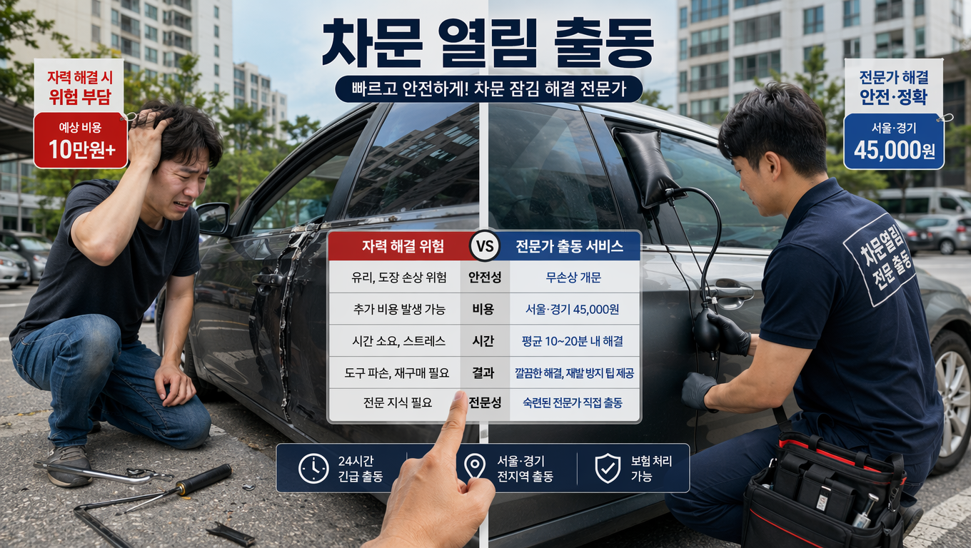 차문 열림 출동