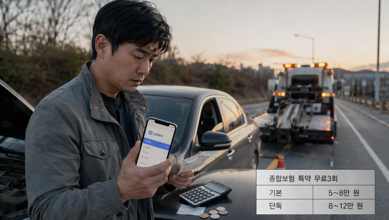 보험사 긴급출동 이용 시 주의할 점과 실제 비용