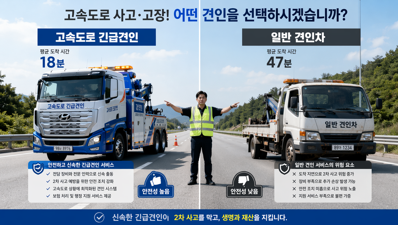 고속도로 긴급견인 이용 시 알아두어야 할 핵심 포인트