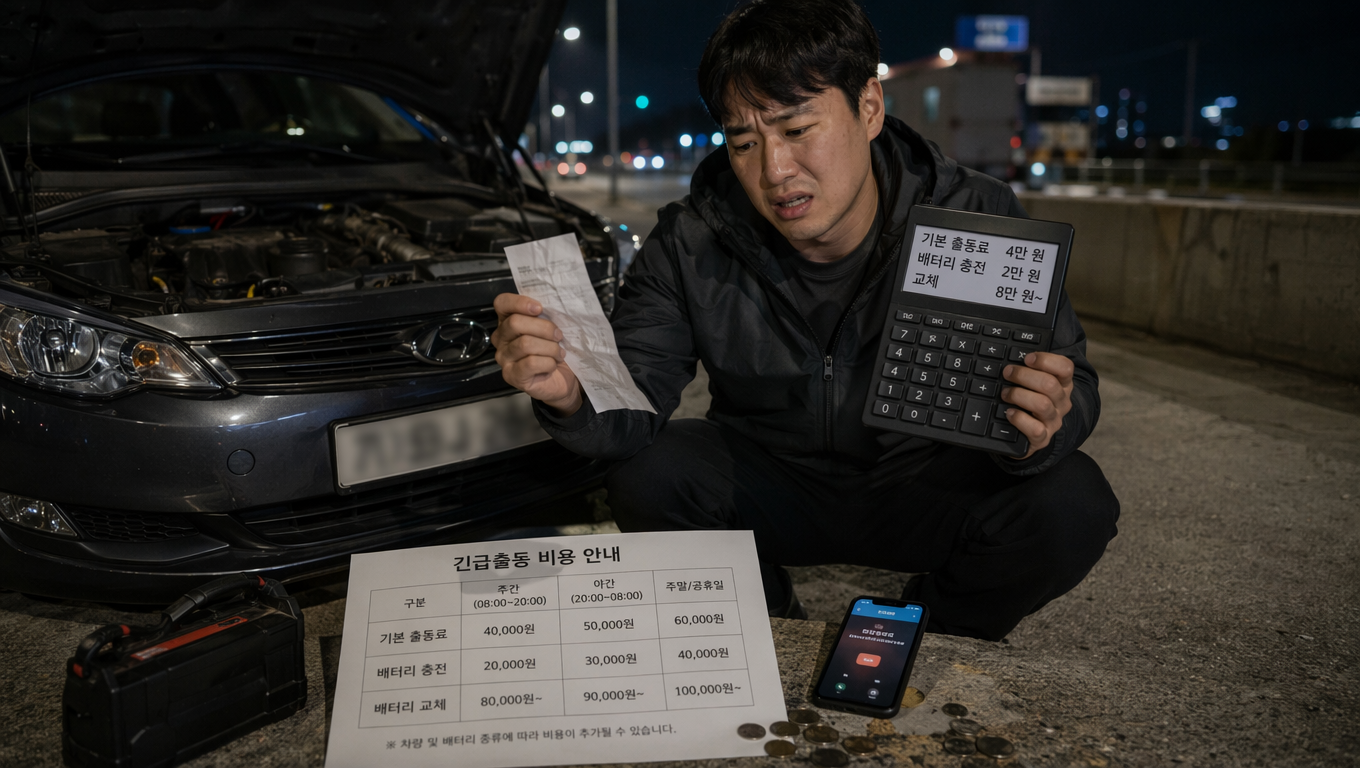 베터리 나갔을때 긴급출동 - 자동차 - 에펨코리아