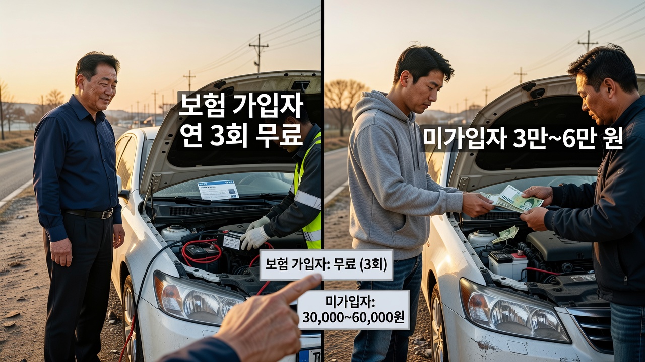 자동차 긴급출동 서비스 종류별 이용 방법과 보험 비교