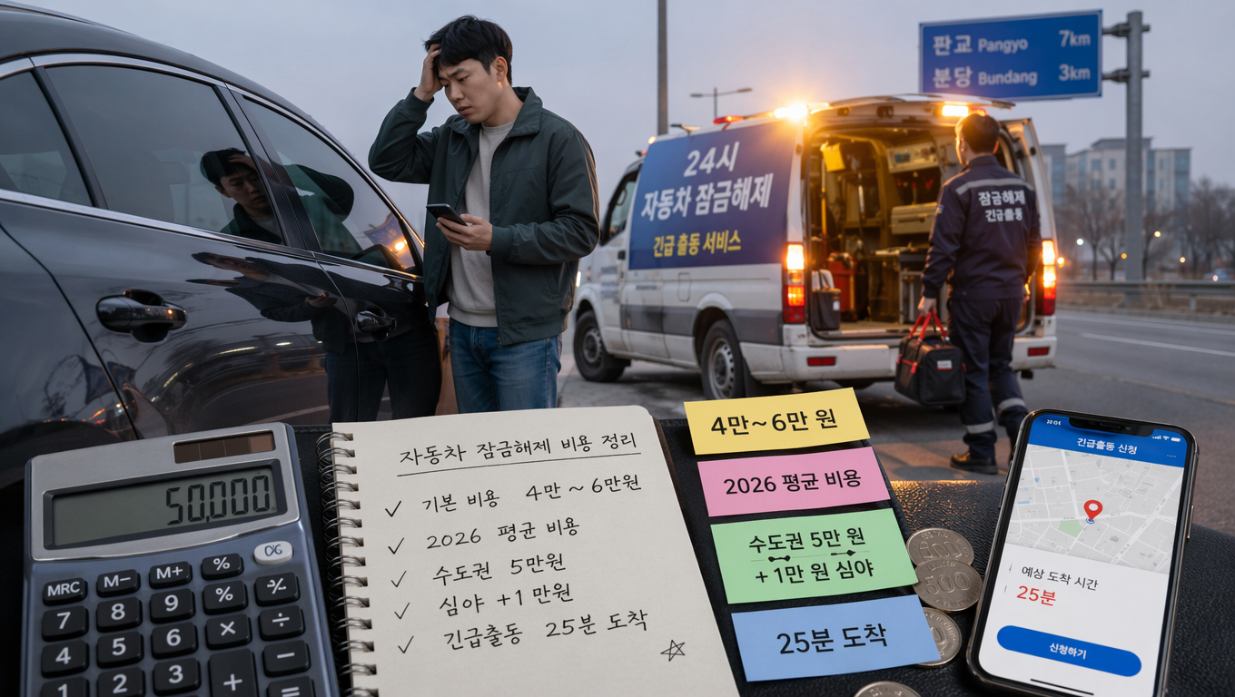 차문 열림 출동 서비스, 2026년 기준 이용 방법