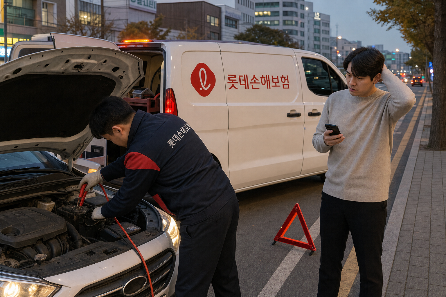 배터리 방전 출동 서비스, 롯데손해보험 활용법