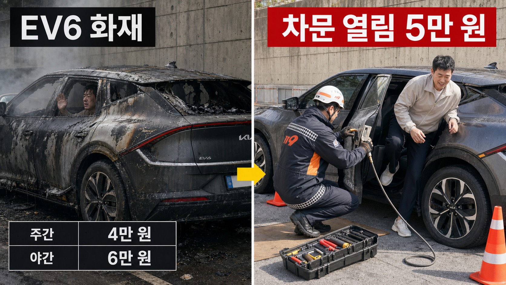 차문 열림 출동 필요성, EV 사고 사례에서 확인하세요