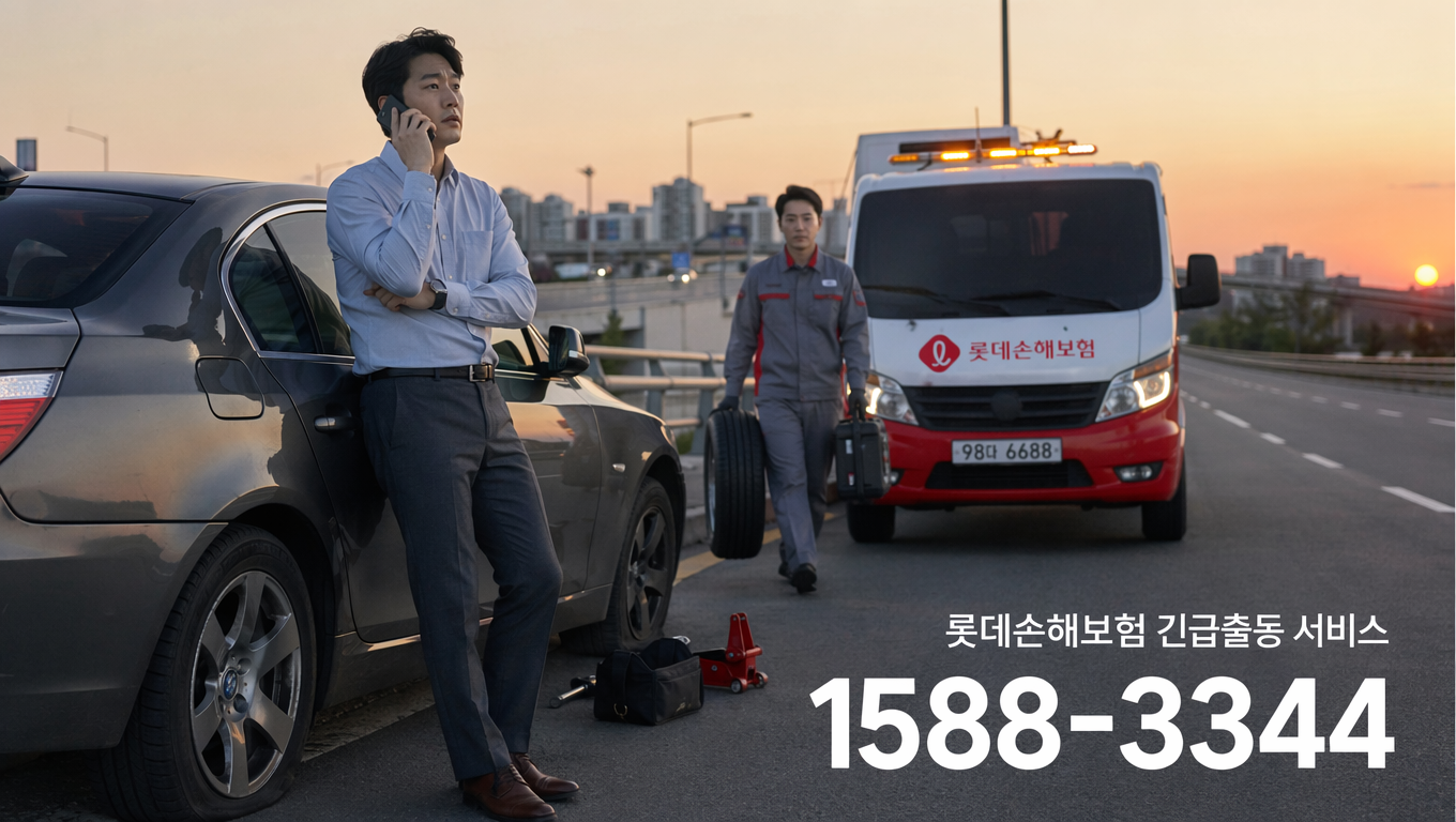 긴급출동 서비스 활용법 - 롯데손해보험