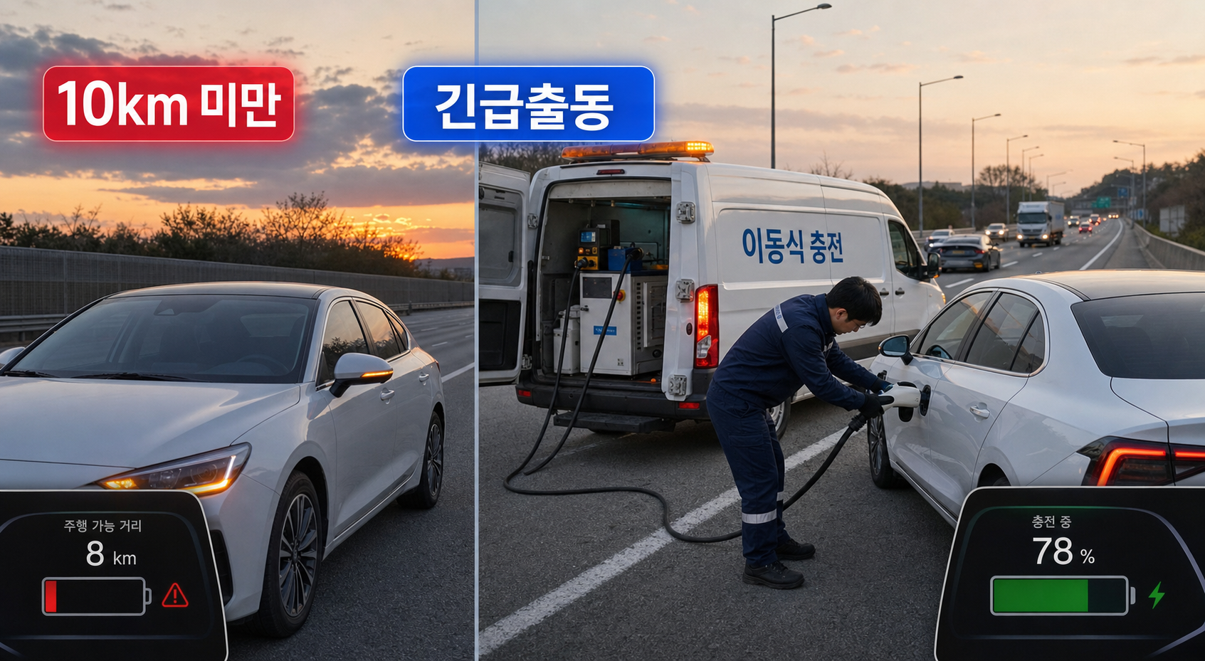 전기차 배터리 방전 시 충전 출동 가능 여부와 제한 사항