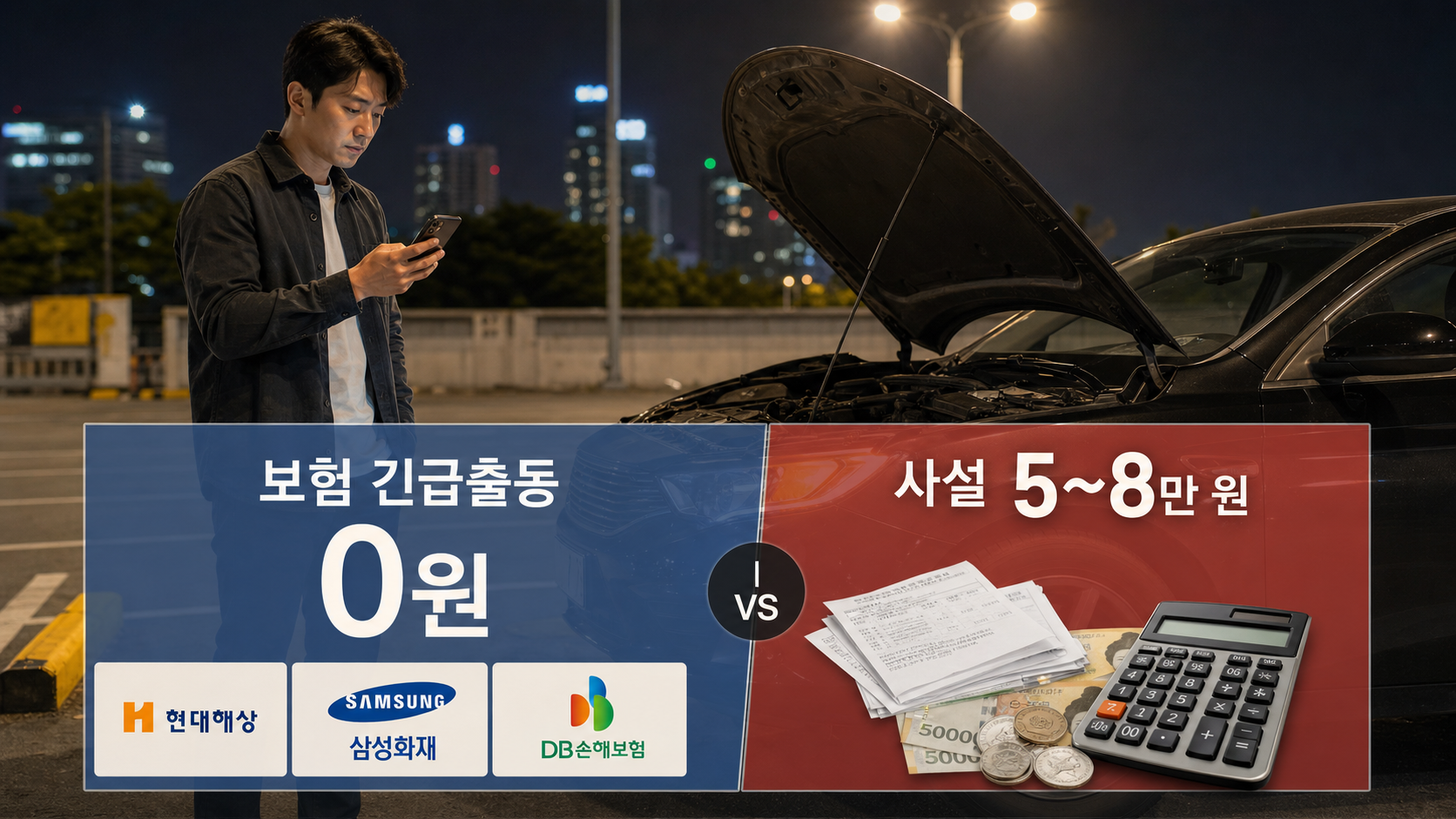 배터리 방전 출동 비용과 보험 적용 기준 정리